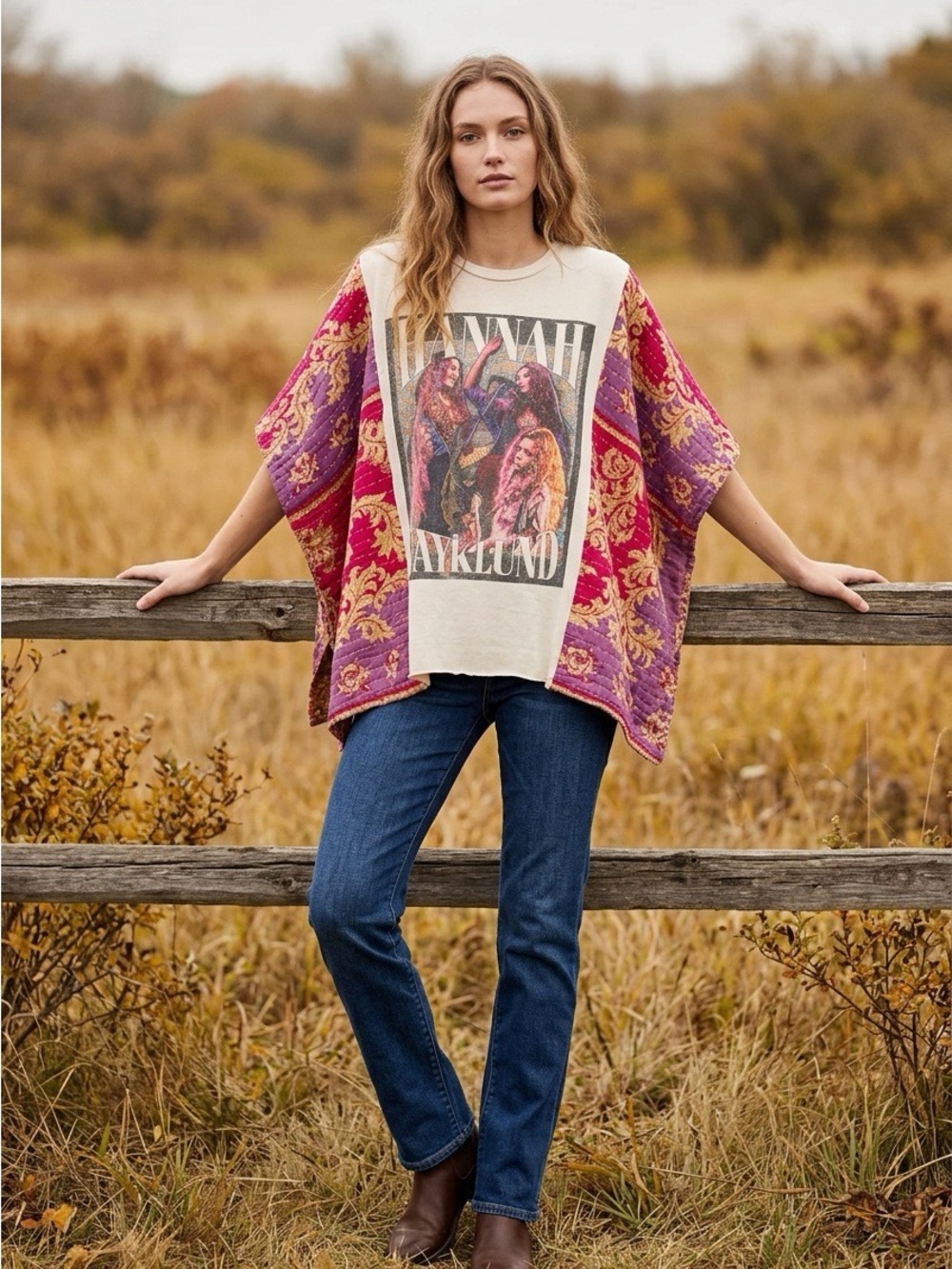 Handcrafted Upcycled Hannah Wicklund Kantha Tunic NWT One Size